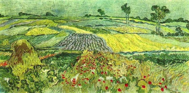 Vincent Van Gogh slatten vid auvers-sur-oise Spain oil painting art